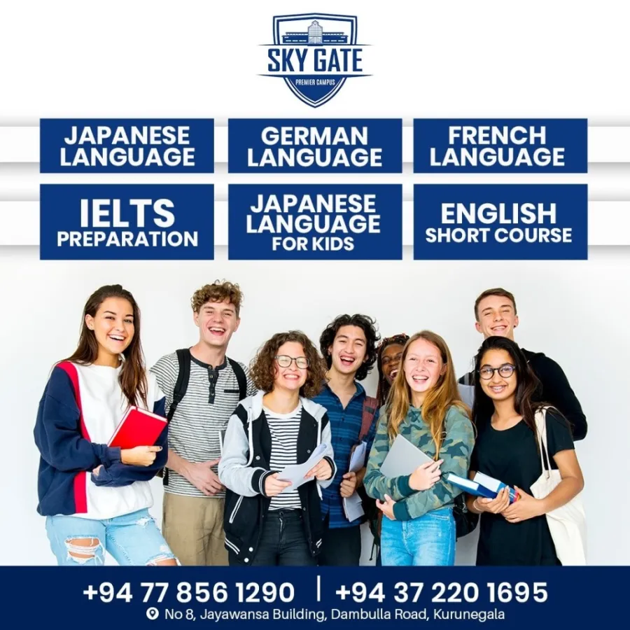 Sky Gate Premier Campus - Japanese, German, French language courses, IELTS preparation and study abroad programs in Kurunegala Sri Lanka