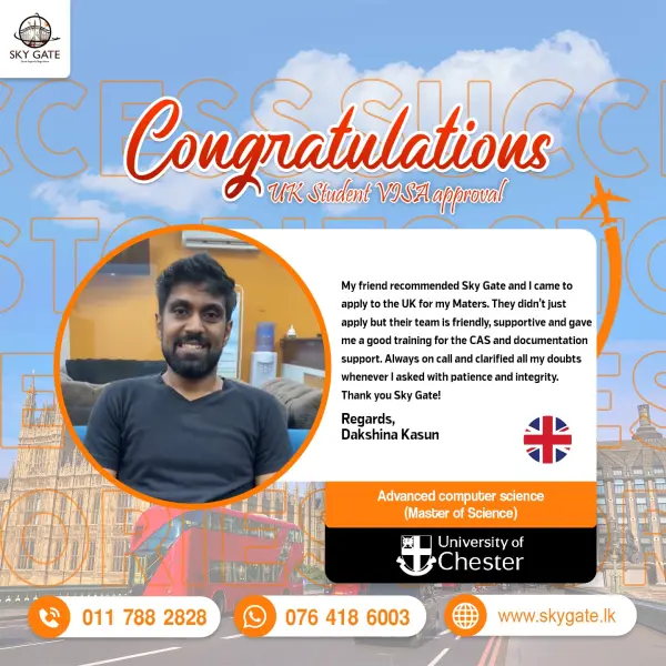 Sky Gate visa approval - Student 1